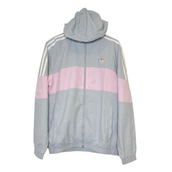 Adidas Originals Bandrix Windbreaker Full-Zip Jacket Men's Size Small Hooded - Picture 7 of 16